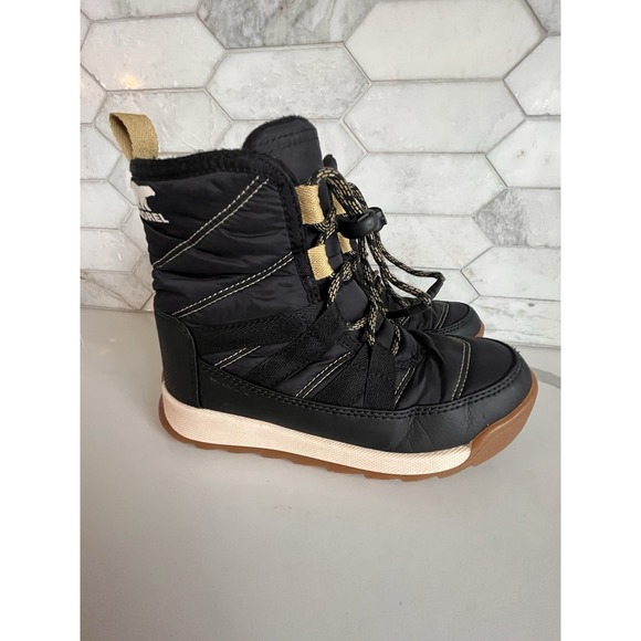 Sorel Other - Sorel Youth Whitney II Short Lace Boots Black Snow Winter Little Kids Baby sz 1